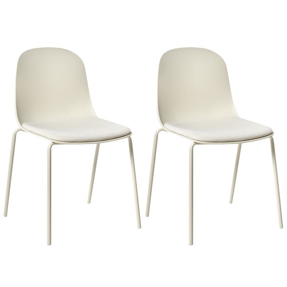 Set med 2 konferensstolar DORR Ljusbeige