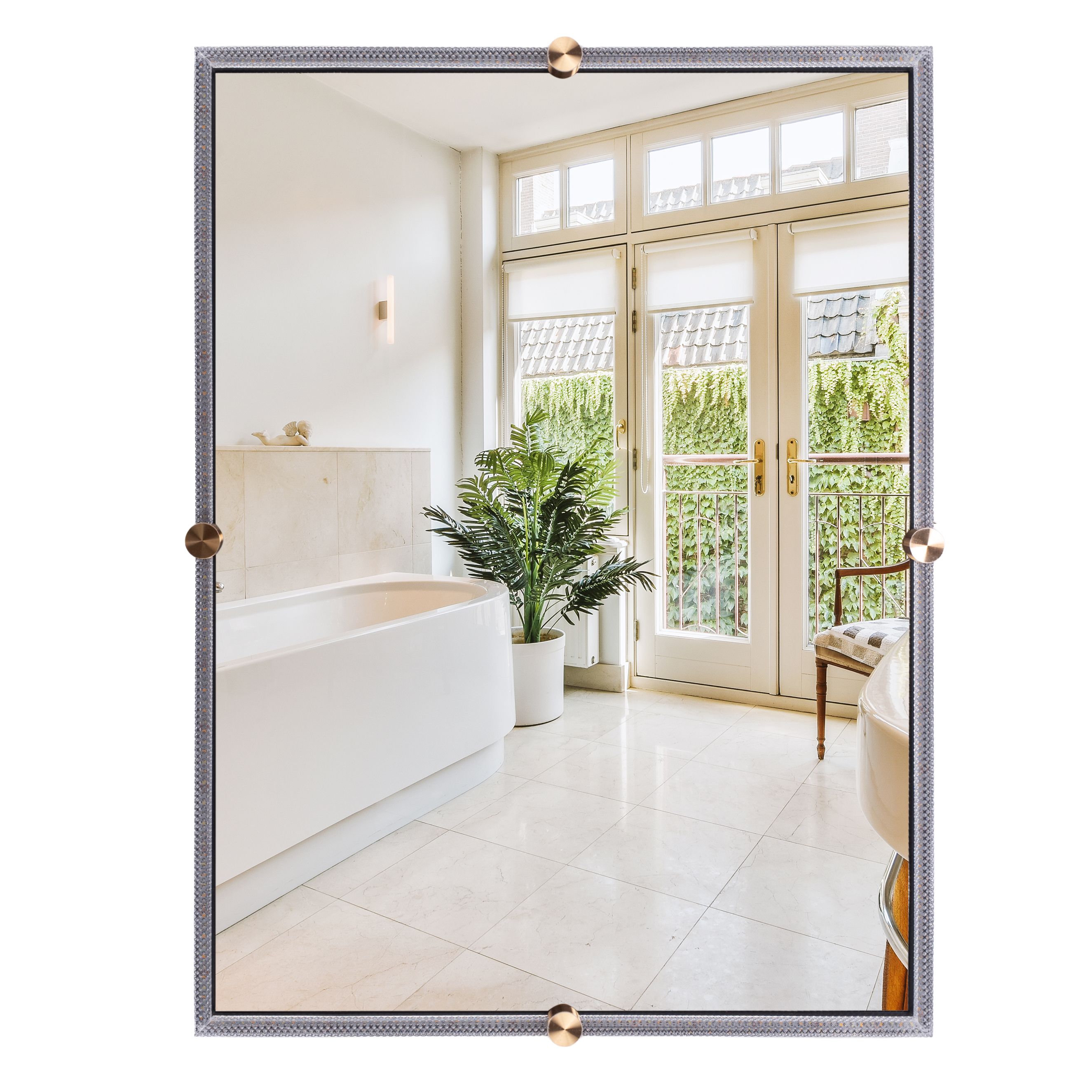 REA spegel BL808 60 LED Vit 80x60x4,5cm