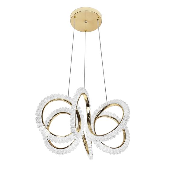 TOOLIGHT hängande taklampa LED G037-CP Guld 45x45x24cm