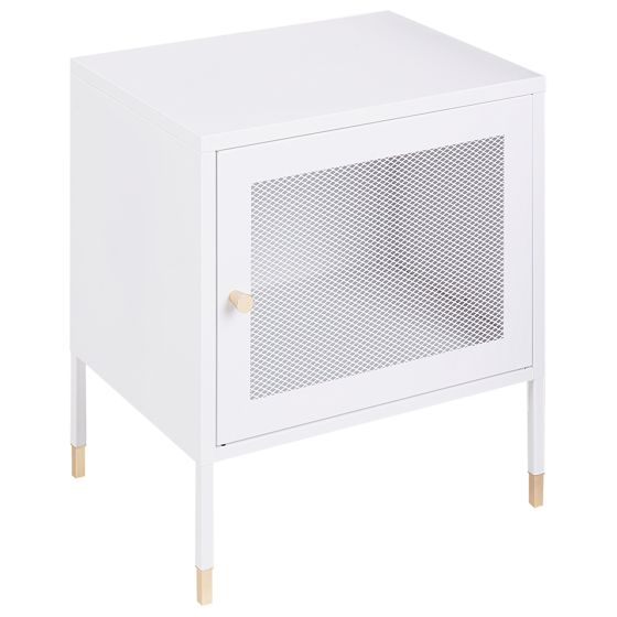 Sängbord OSSETT Metall Vit