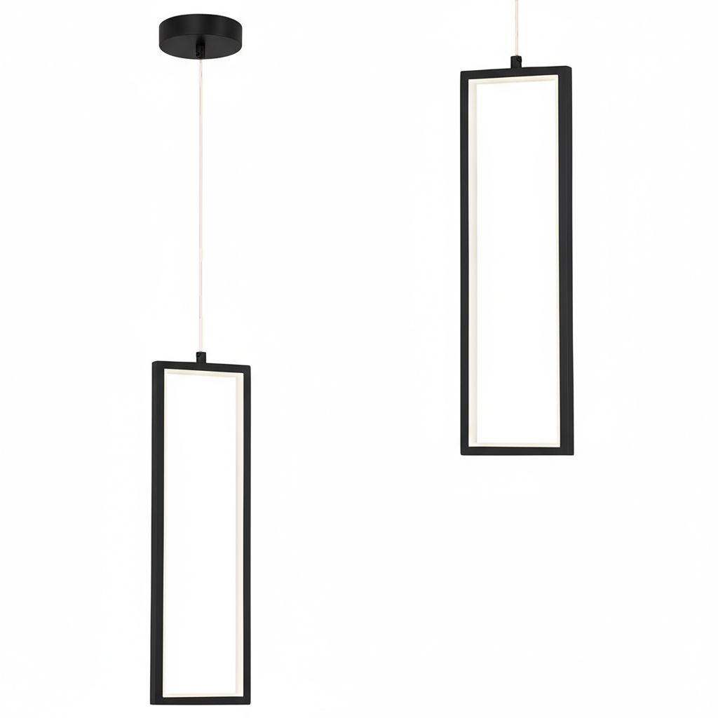 TOOLIGHT hängande taklampa LHJ083-1CP LED Svart 12x12x20cm