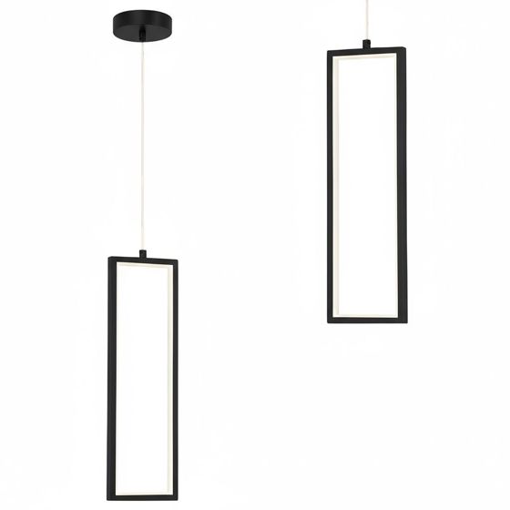TOOLIGHT hängande taklampa LHJ083-1CP LED Svart 12x12x20cm