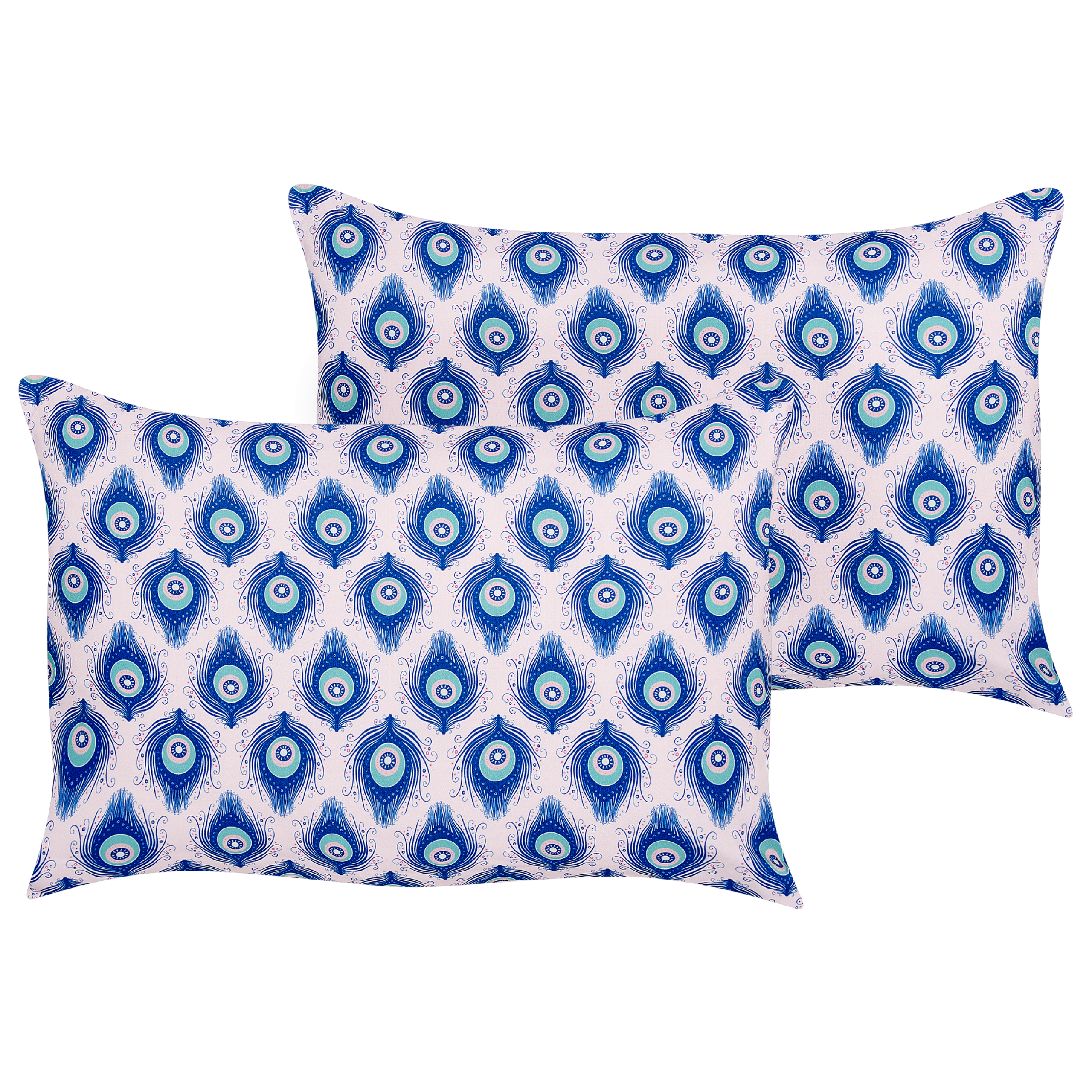 Set med 2 utomhusdynor CERIANA Djurtryck 40 x 60 cm Blå
