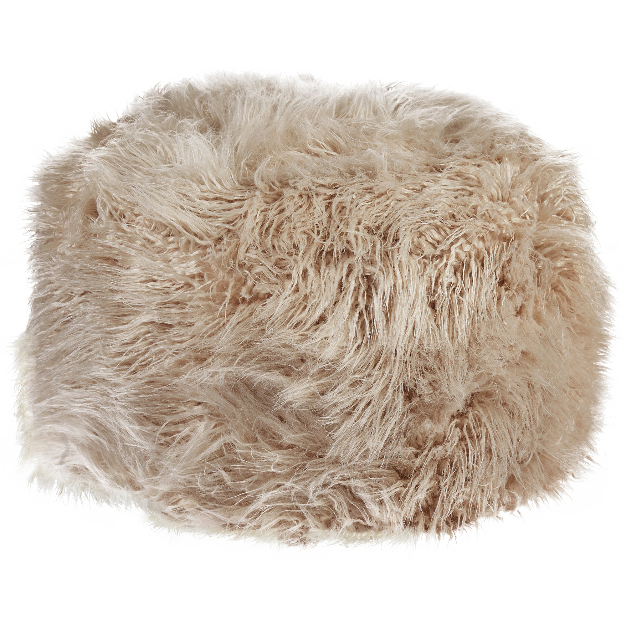 Sittpuff TUKKI Fuskpäls Beige