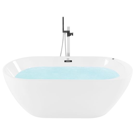 Fristående bubbelbadkar med LED NEVIS 1700 x 800 mm Vit
