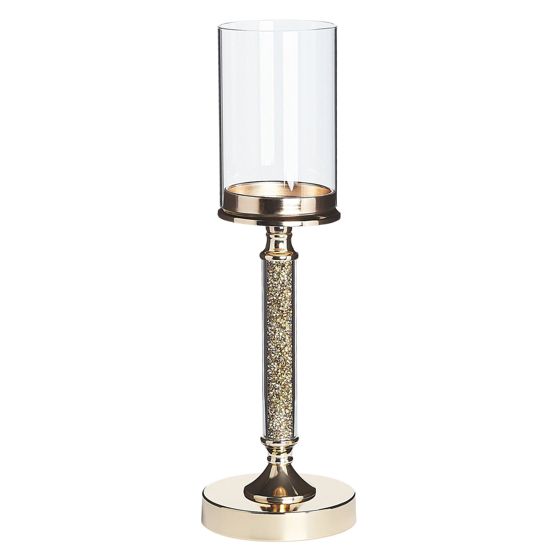 Ljusstake ABBEVILLE 41 cm Glas Guld