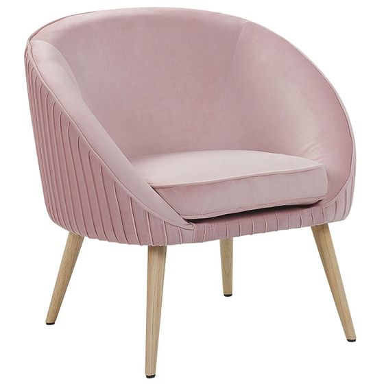Fåtölj TROMSO Sammet Rosa