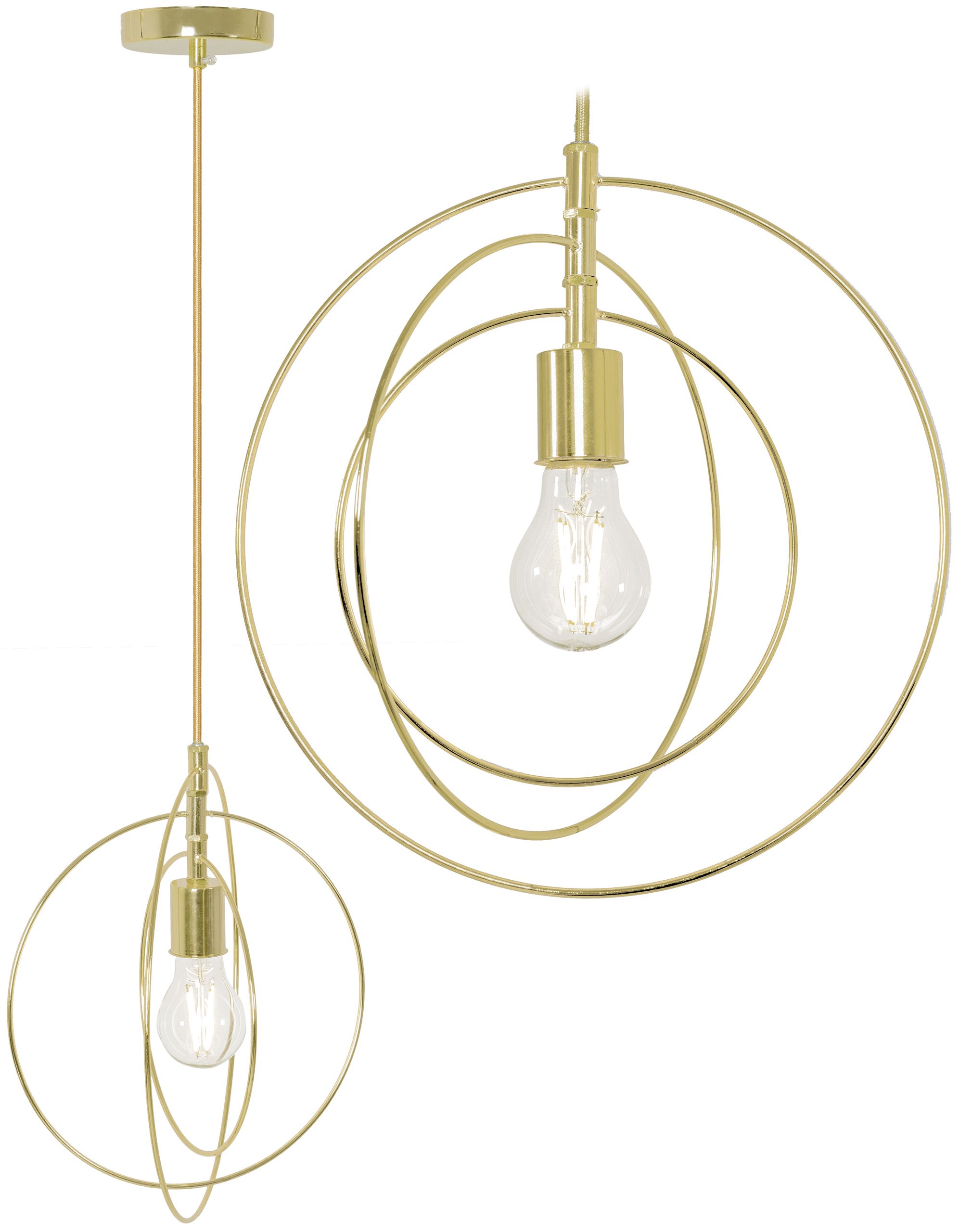 TOOLIGHT hängande taklampa APP286-1CP Guld 30x30x30cm