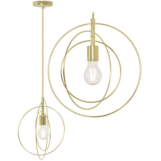 TOOLIGHT hängande taklampa APP286-1CP Guld 30x30x30cm