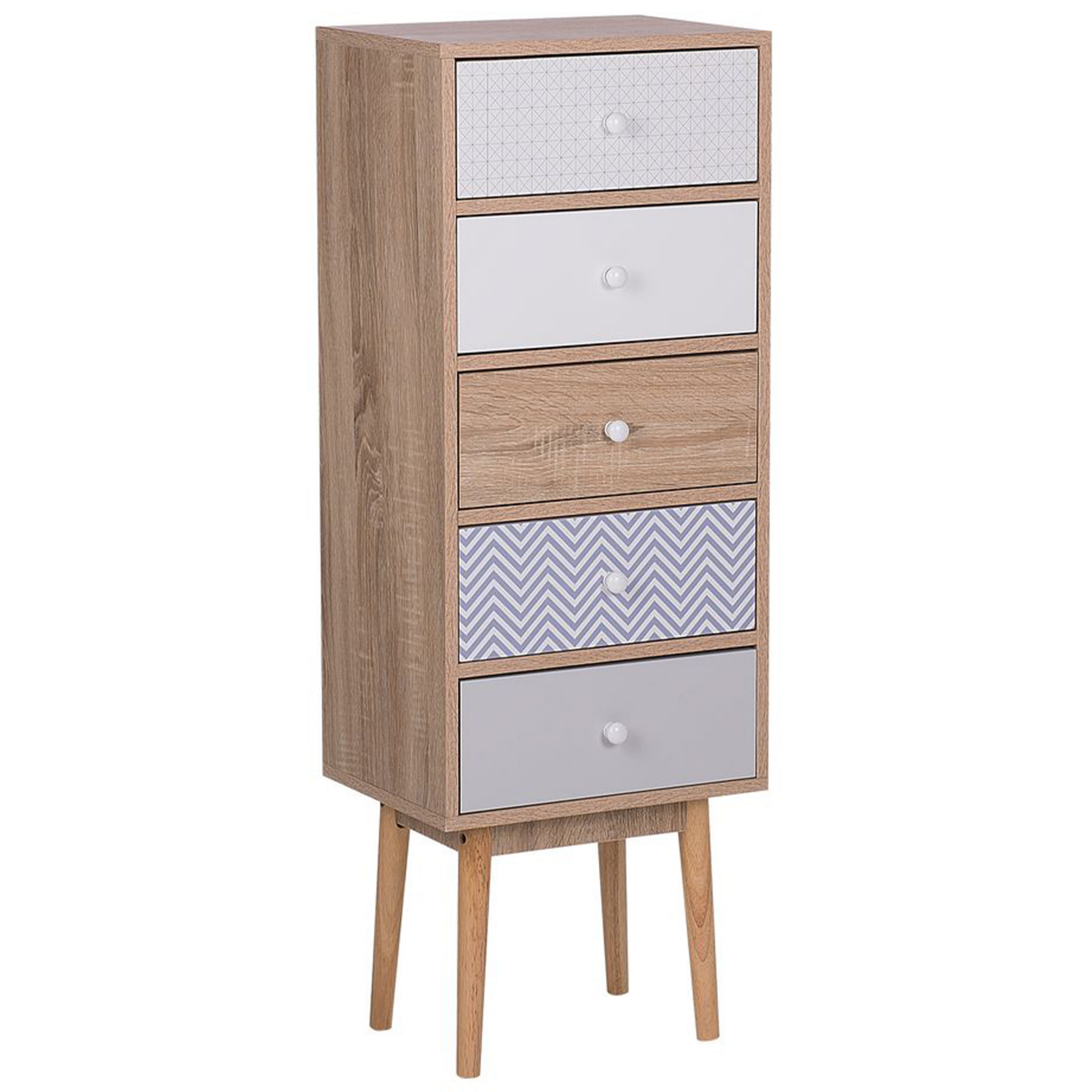 Byrå med 5 lådor FOLEY Flerfärgad