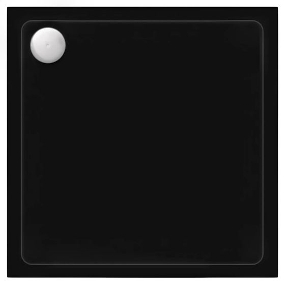 REA Duschkar Savoy 80x80 med lock i borstat guld Svart, 80x80x6cm