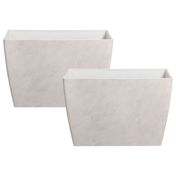 Set med 2 växtkrukor SILENEV 59 cm Ljusgrå