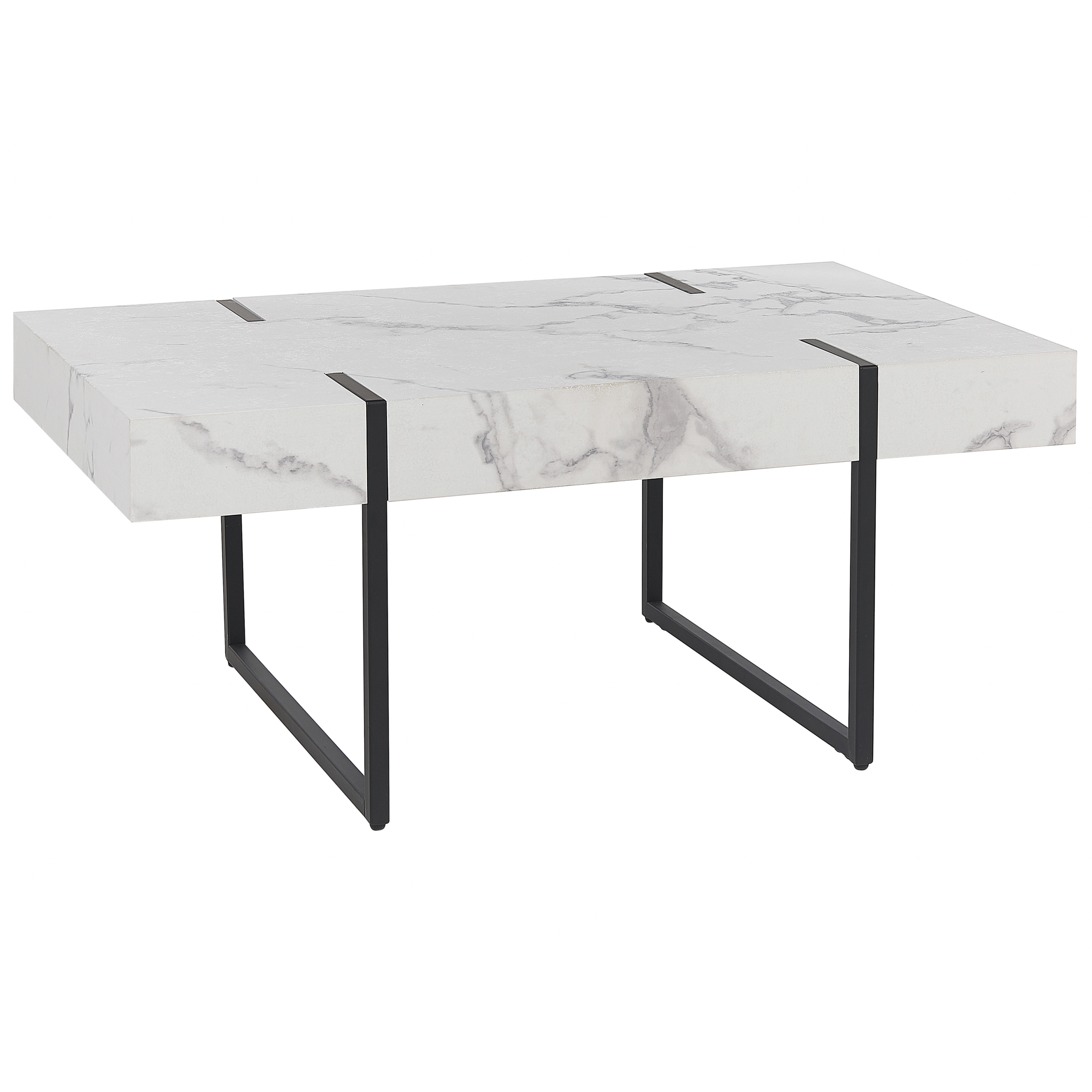 Soffbord MERCED Vit marmor
