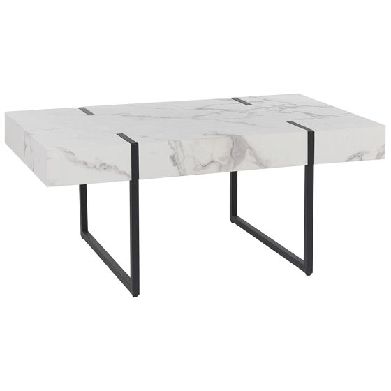 Soffbord MERCED Vit marmor