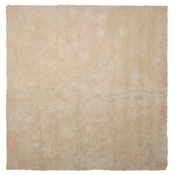 Matta med lång lugg DEMRE Beige 200 x 200 cm