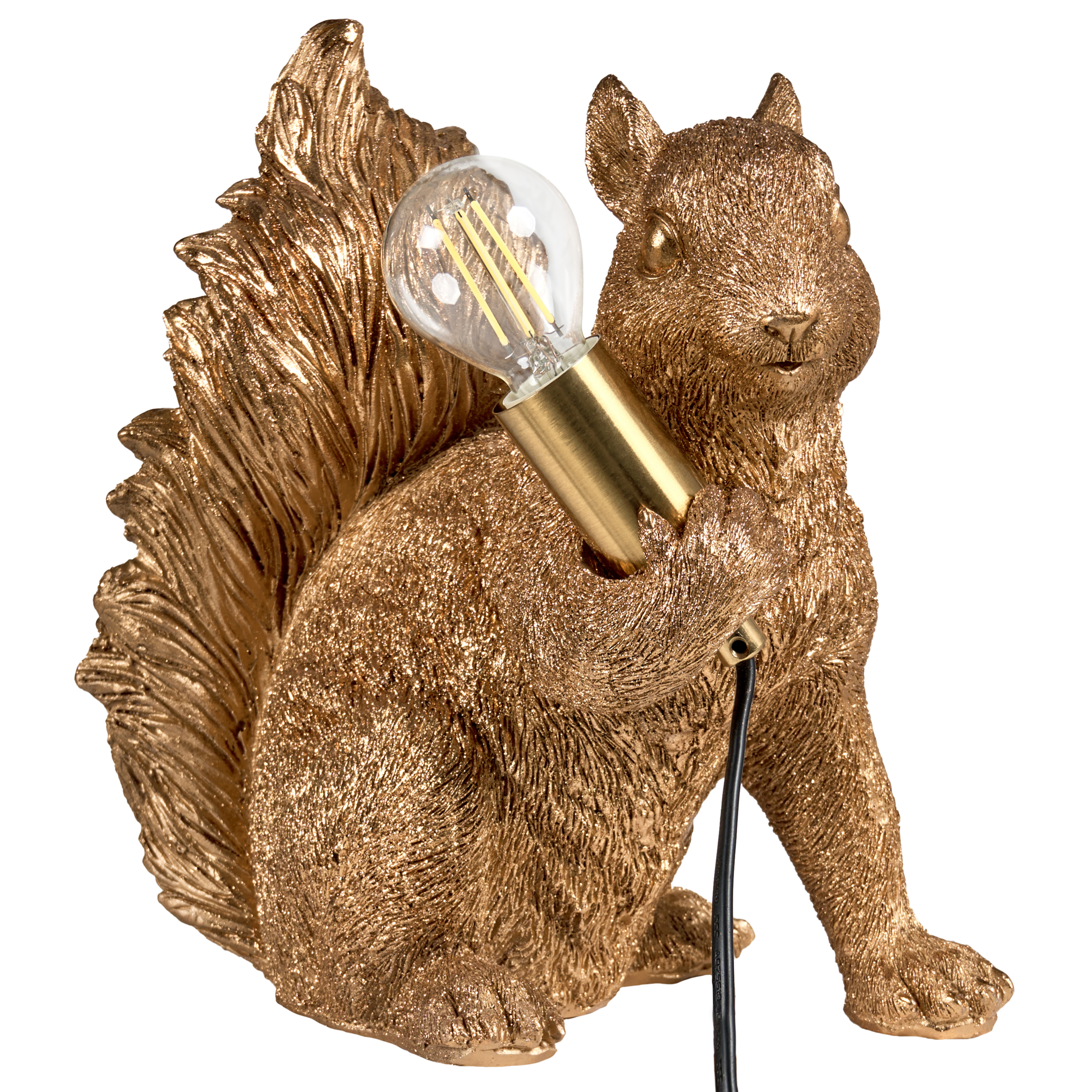 Bordslampa Ekorre PINOLI Guld