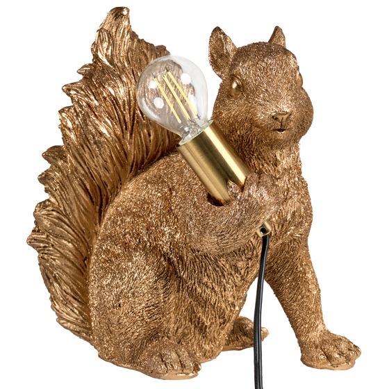 Bordslampa Ekorre PINOLI Guld