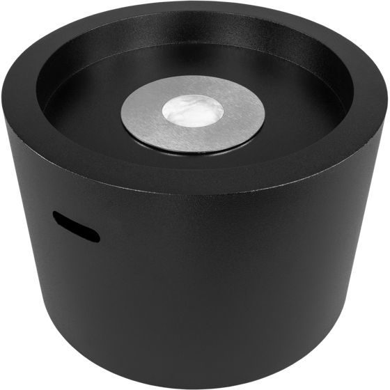 Moon fristående bioetanolkamin – modern matt svart kamin utan skorsten 47,5 × 32,5 cm