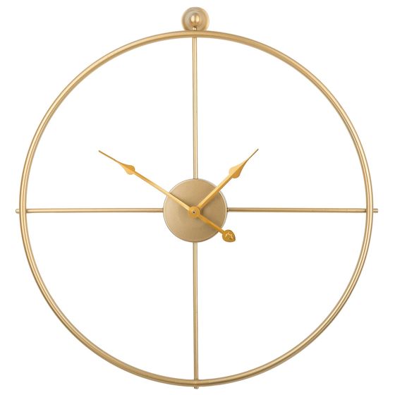 Väggklocka ZUCHWIL 50 cm Metall Guld