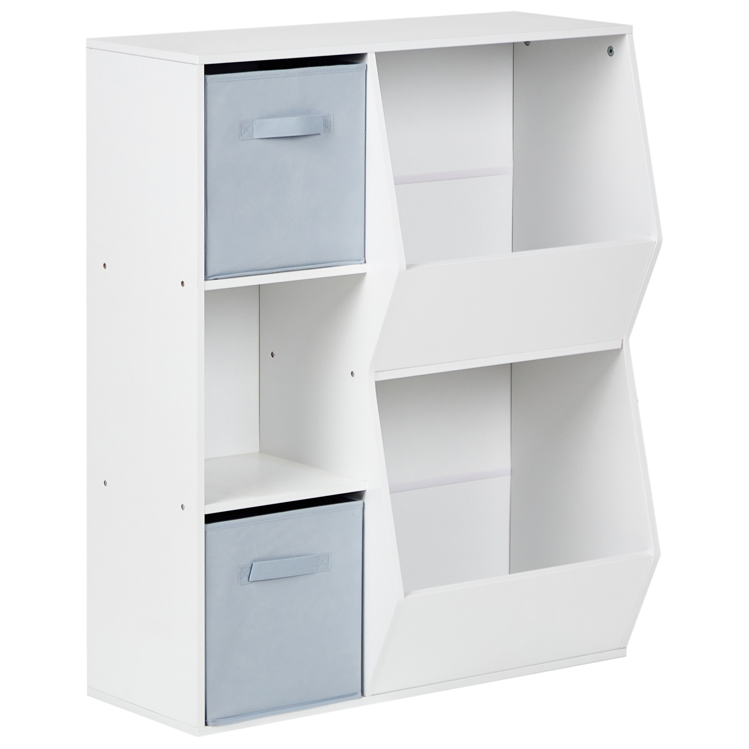 Hyllsystem med 3 hyllplan DARLOT 93 cm Vit