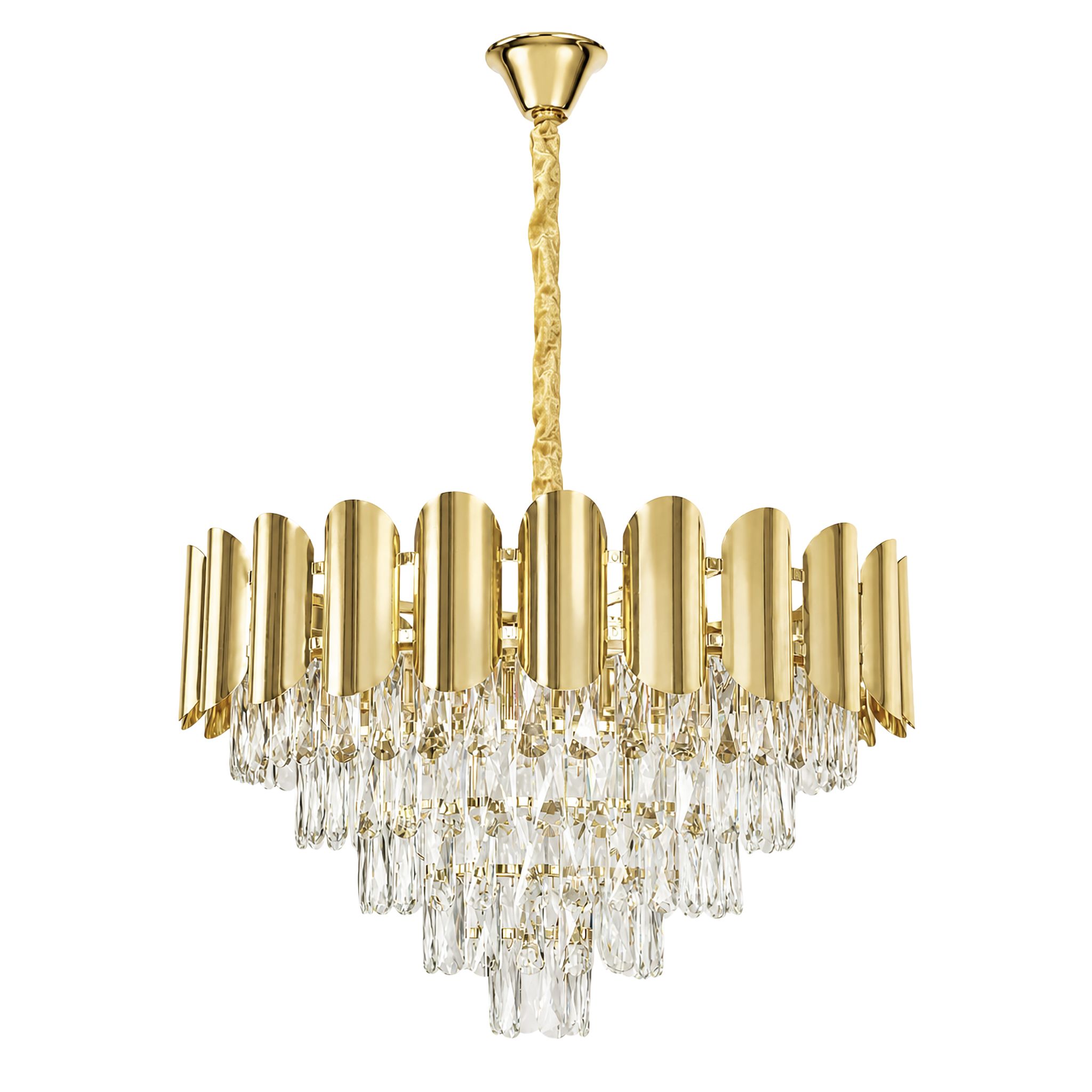 TOOLIGHT hängande taklampa SWE100-CP 60cm Guld 60x60x38cm