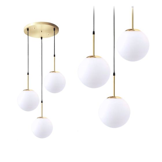 TOOLIGHT hängande taklampa APP656-3CPR Guld 28x28x40cm
