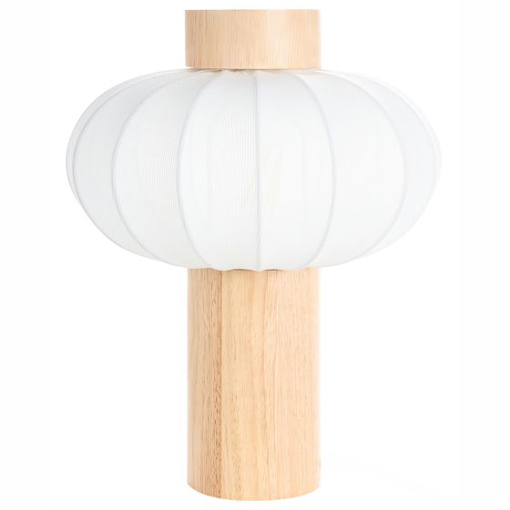 Bordslampa ABENS Trä Ljusbrun