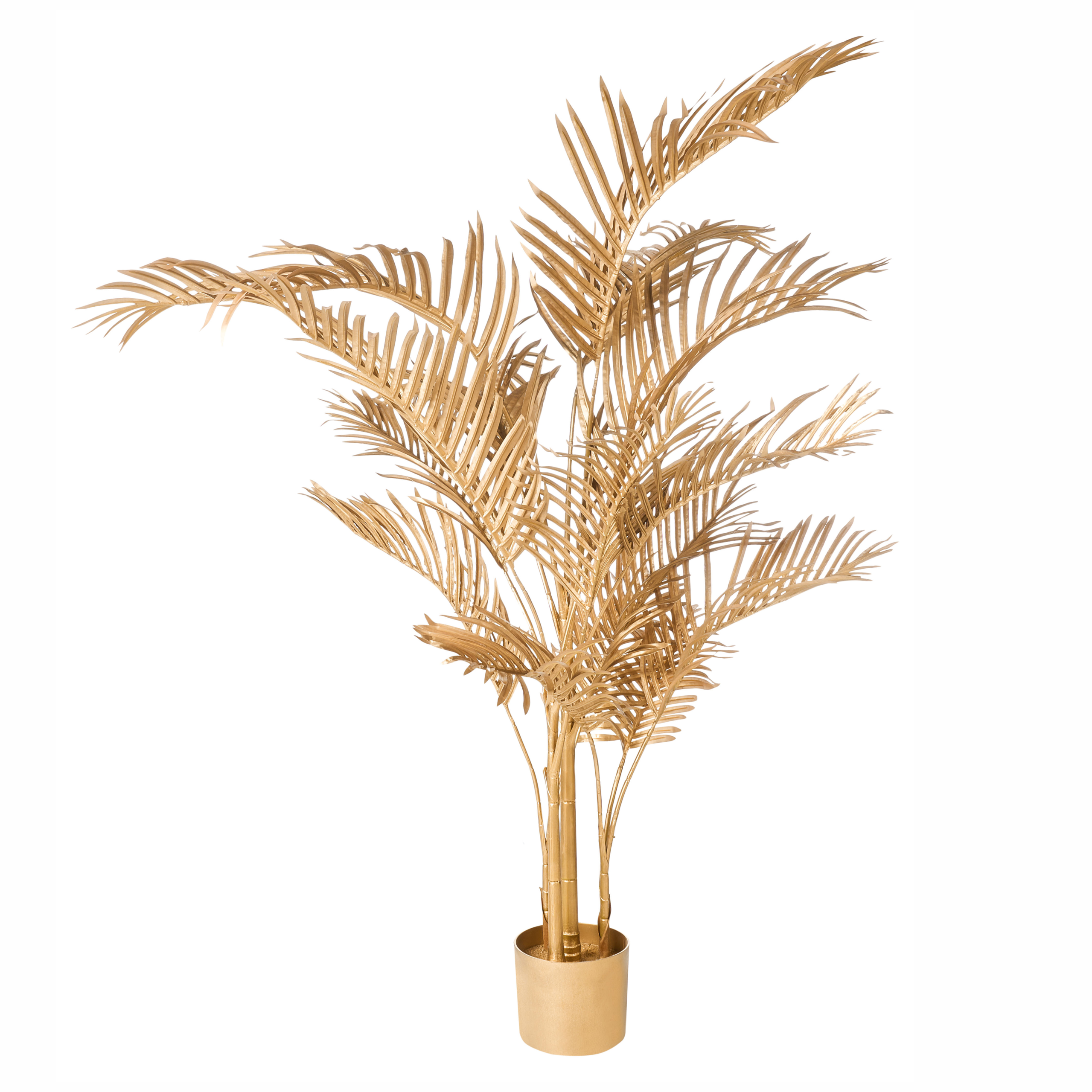 Konstgjord växt ARECA PALM 160 cm Guld