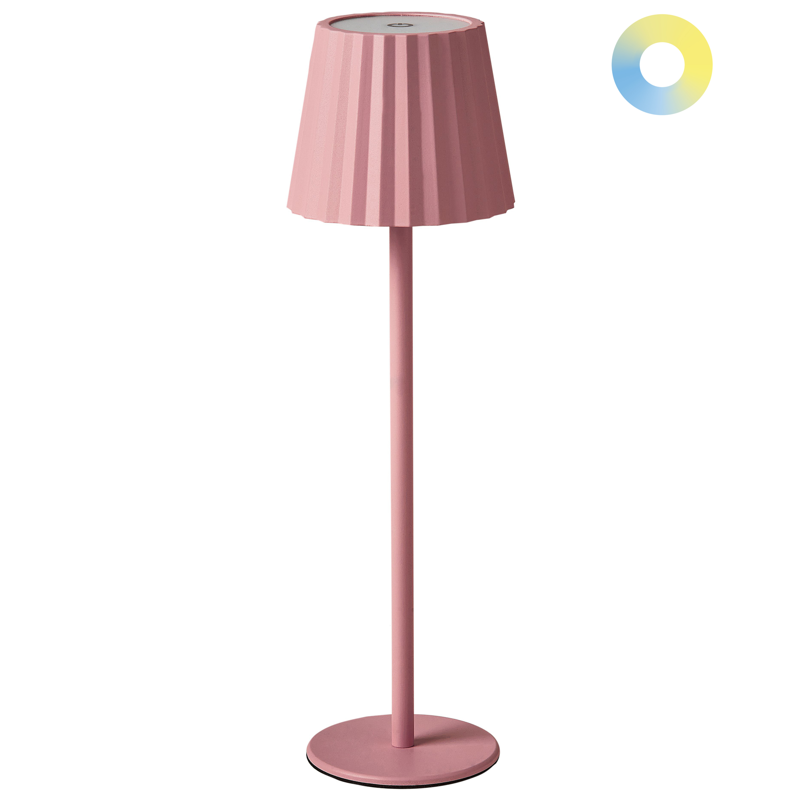Bordslampa POMBEIRO Metall Pastellrosa