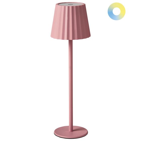 Bordslampa POMBEIRO Metall Pastellrosa