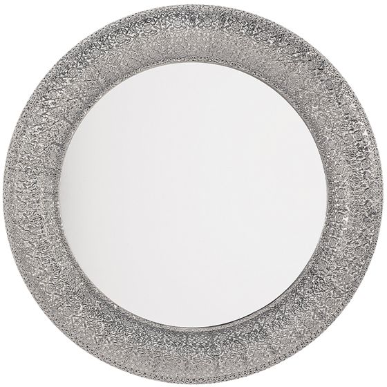 Väggspegel CHANNAY 80 cm 80 cm Metall Silver