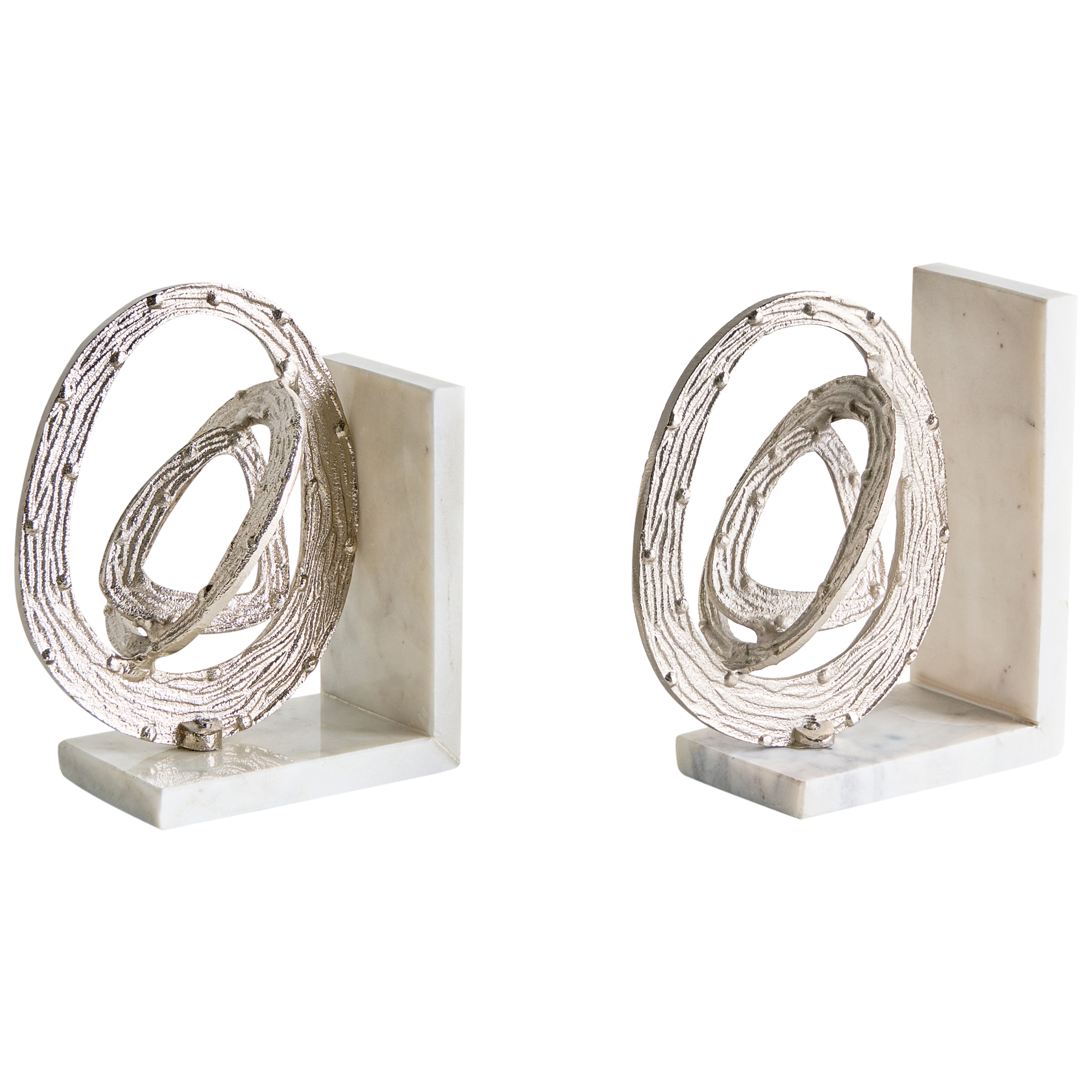 Set med bokstöd RABINA Marmor Silver