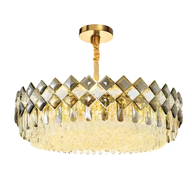TOOLIGHT hängande taklampa APP1540-8CP60 Guld 59x59x23cm