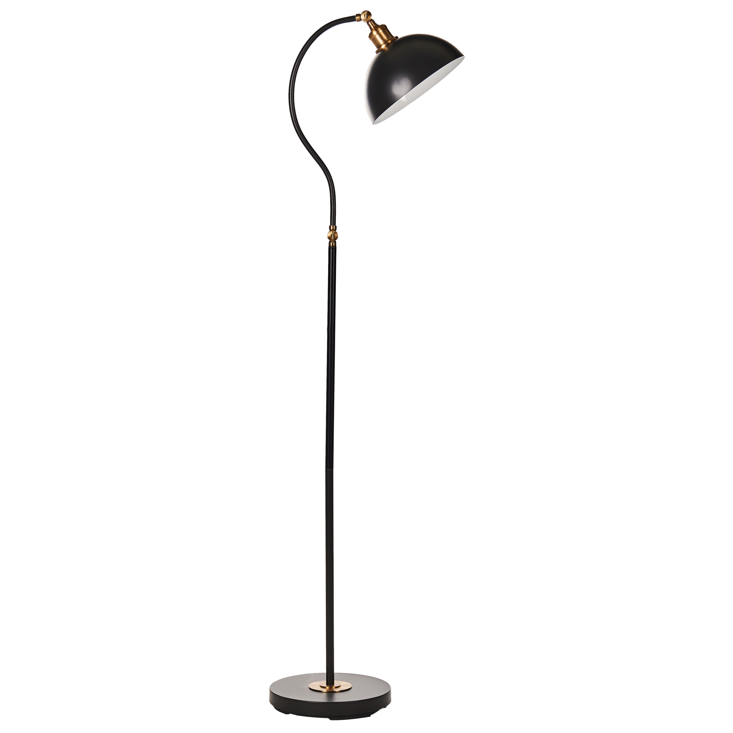 Golvlampa LENNON Justerbar Metall Svart