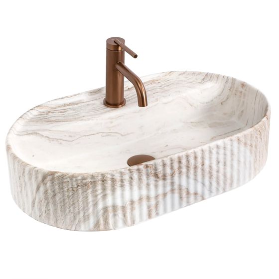REA Bänkskål Marcela 60 Kallisto Beige, 50x36x13,5cm