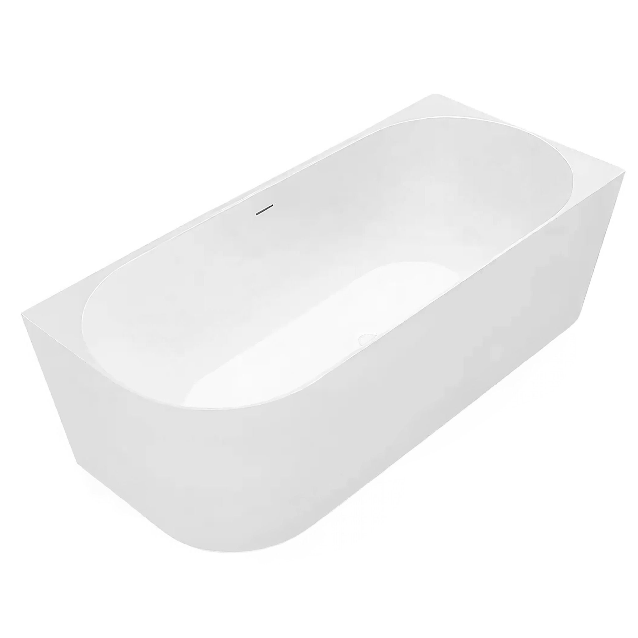 REA Hörnbadkar Bellanto Slim 150 Höger Vit, 150x74x58cm