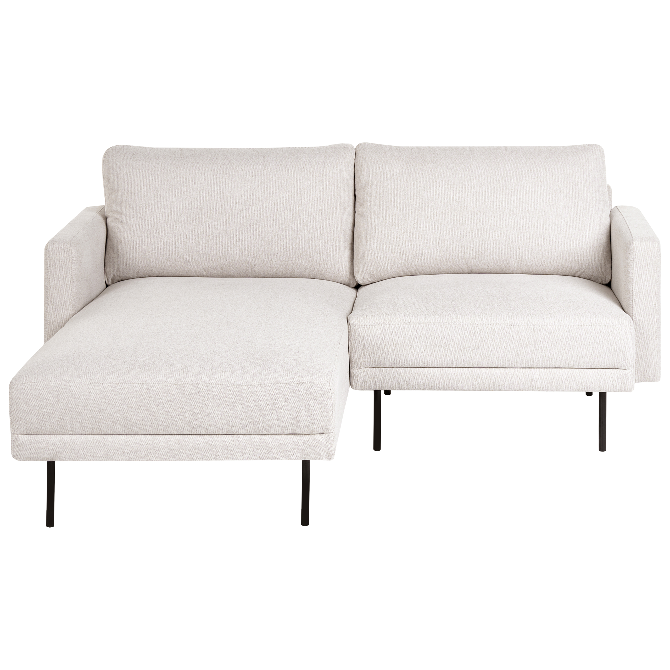 Hörnsoffa 2-sits BREDA Ljusbeige Högervänd