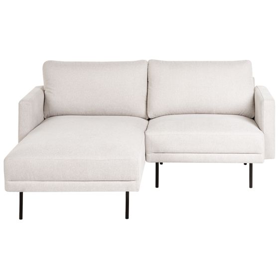Hörnsoffa 2-sits BREDA Ljusbeige Högervänd