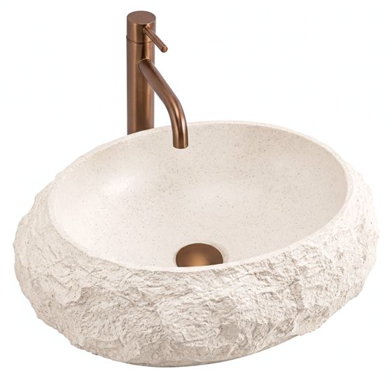 REA Bänkskål Mika Warm Beige Beige, 50x38x15cm
