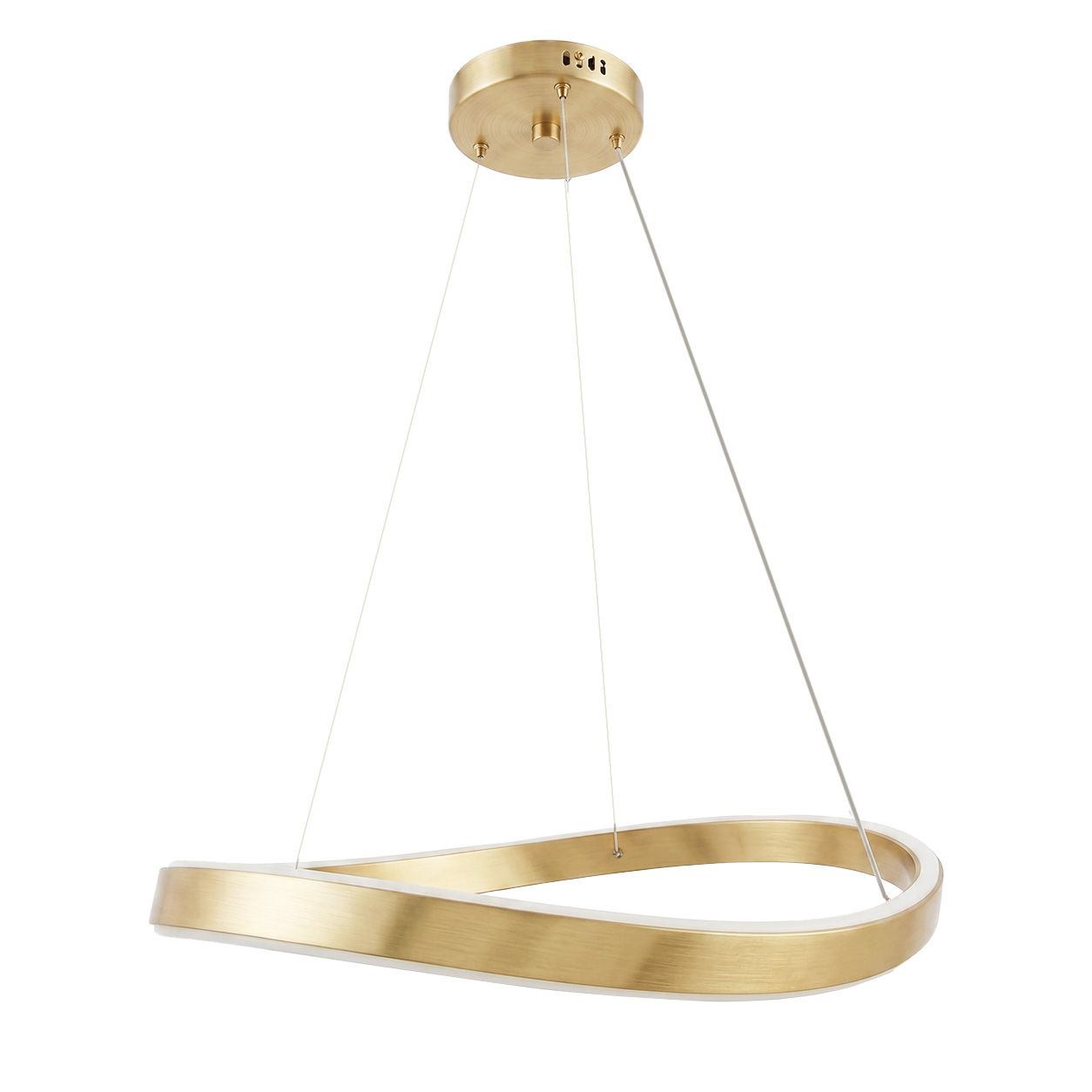 TOOLIGHT hängande taklampa SWE067-CP 60cm Borstat guld 60x60x5cm