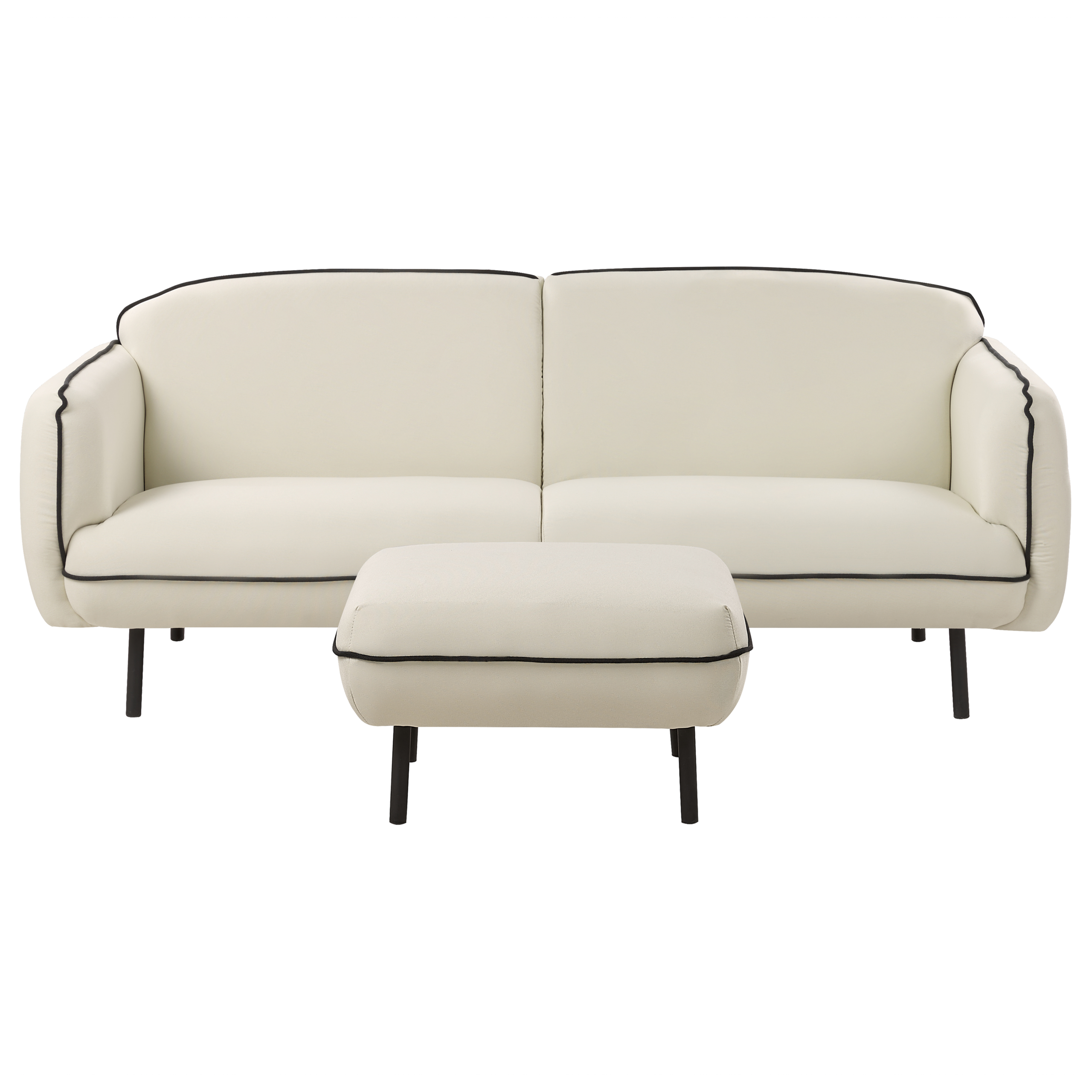 Soffa 3-sits TONSBERG med fotpall Ljusbeige