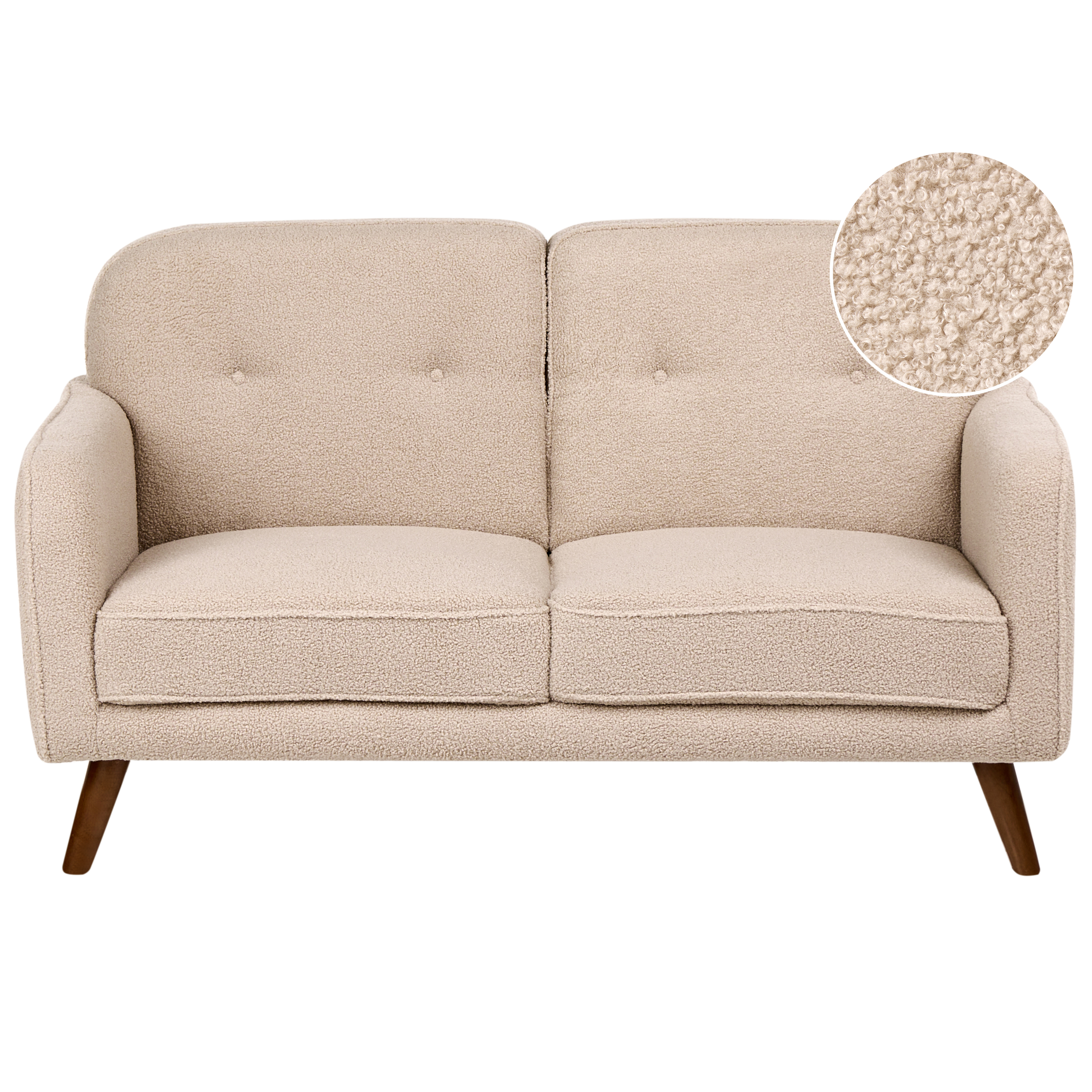 Soffa 2-sits ETTRUM Bouclé Beige
