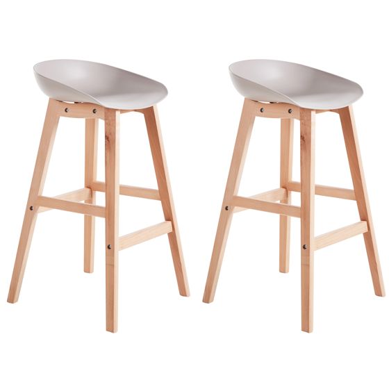 Set med 2 barstolar MICCO Taupe