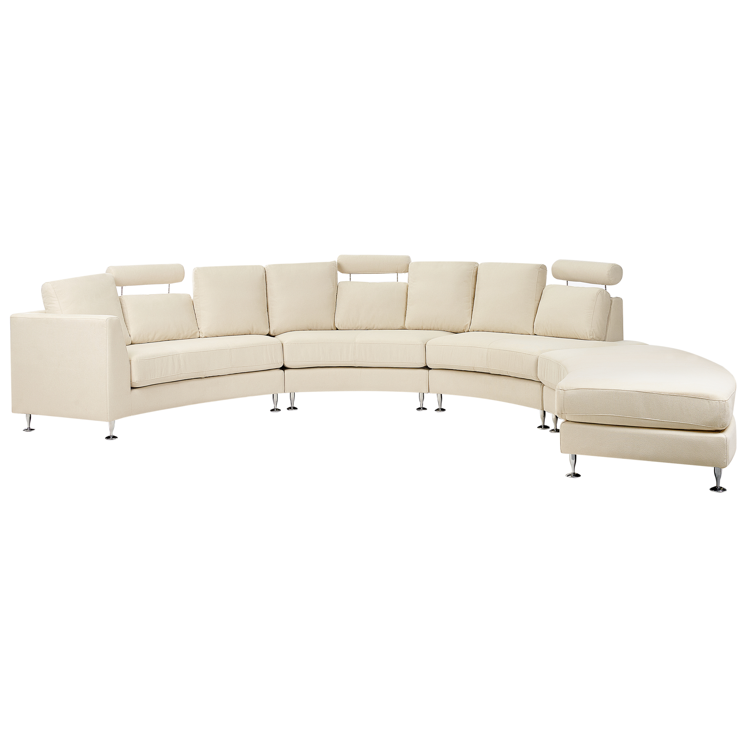 Halvrund soffa 7-sits ROTUNDE Beige