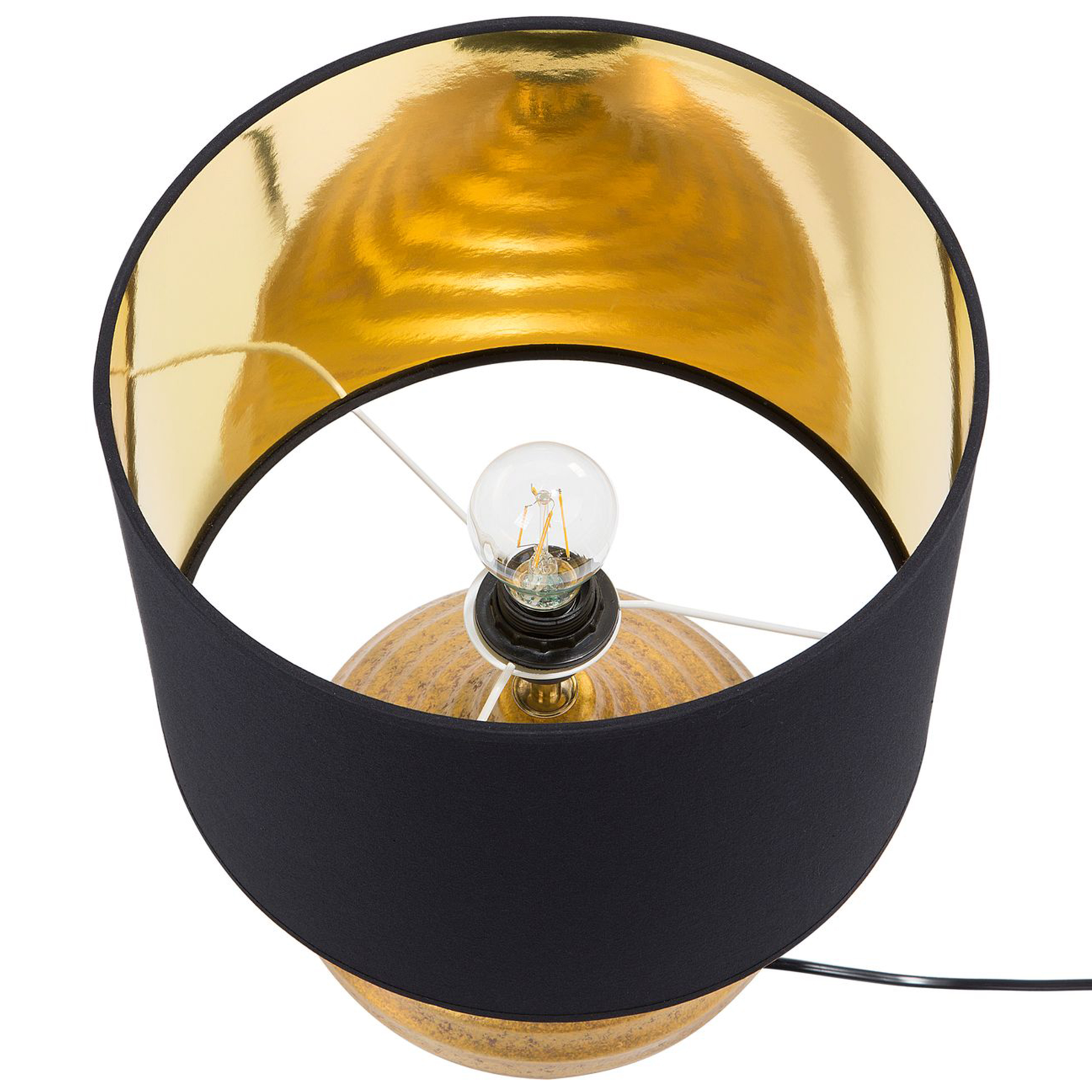 Bordslampa KUBAN Keramik Guld