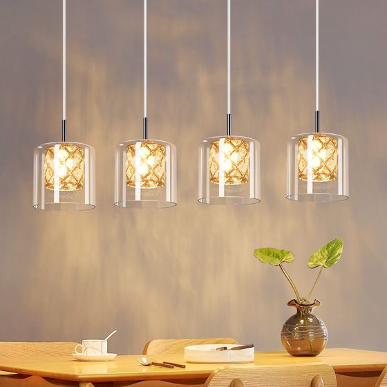 NETTLIFE modern, kristall, G9, glas, pendellampa, för matsal, justerbar, höjd