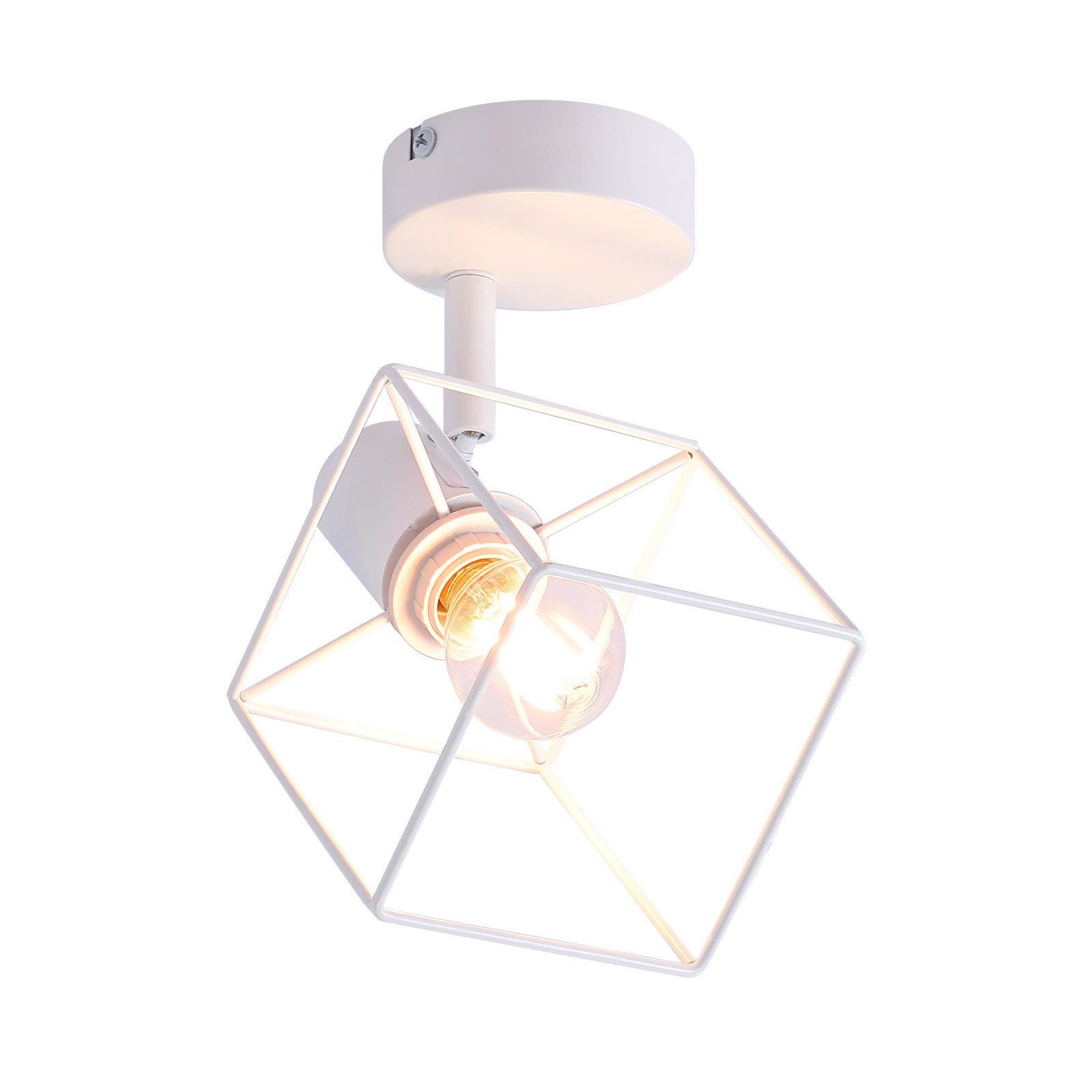NETTLIFE svart takspotlight E14 350° justerbar taklampa vintage - metall för vardagsrum