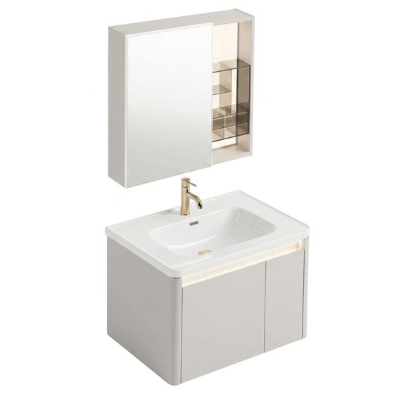 REA Badrumsmöbelset Med Tvättställ Sora DE07-60 Beige, 51x60,5x48,5cm