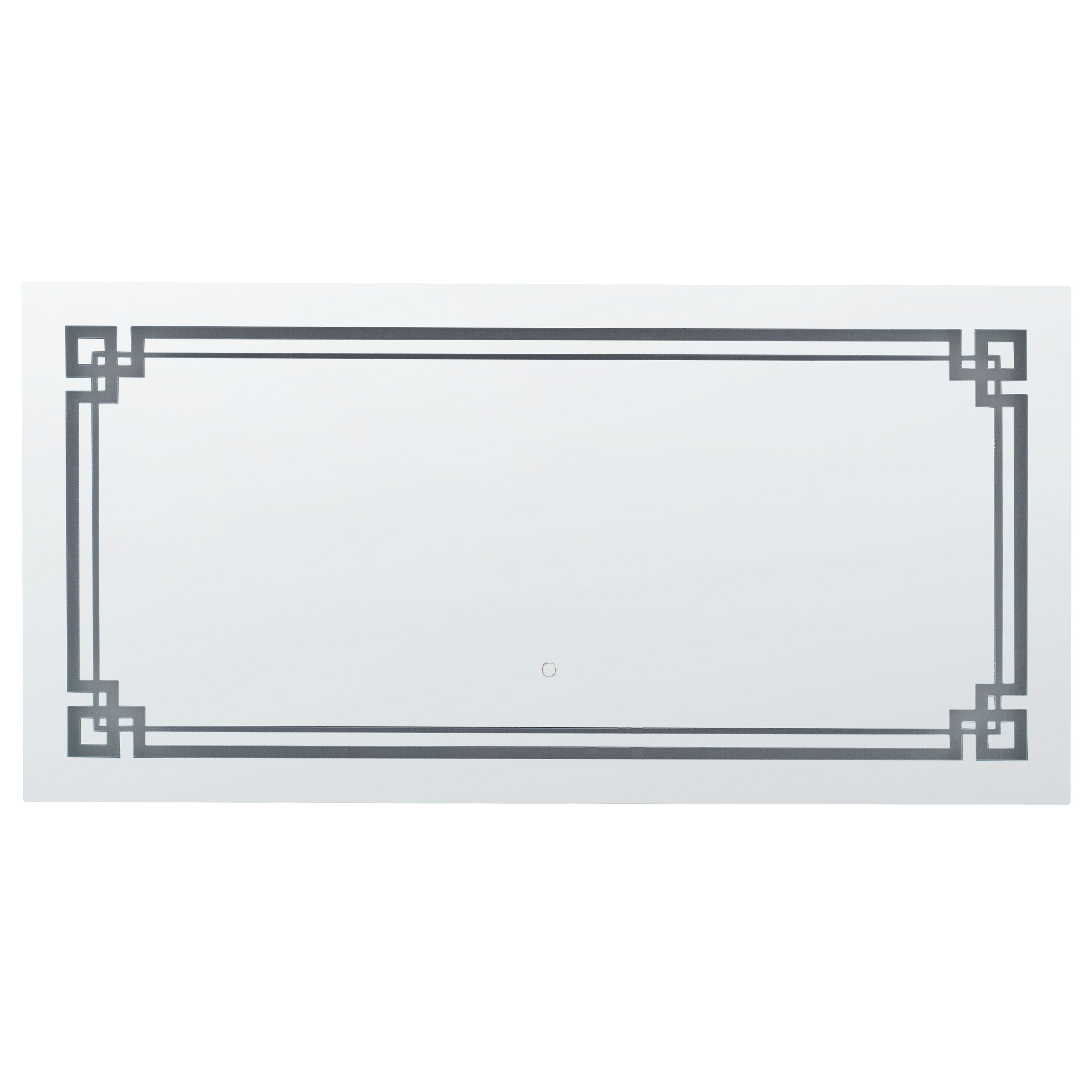 Badrumsspegel med LED AVRANCHES 120 cm 60 cm Silver