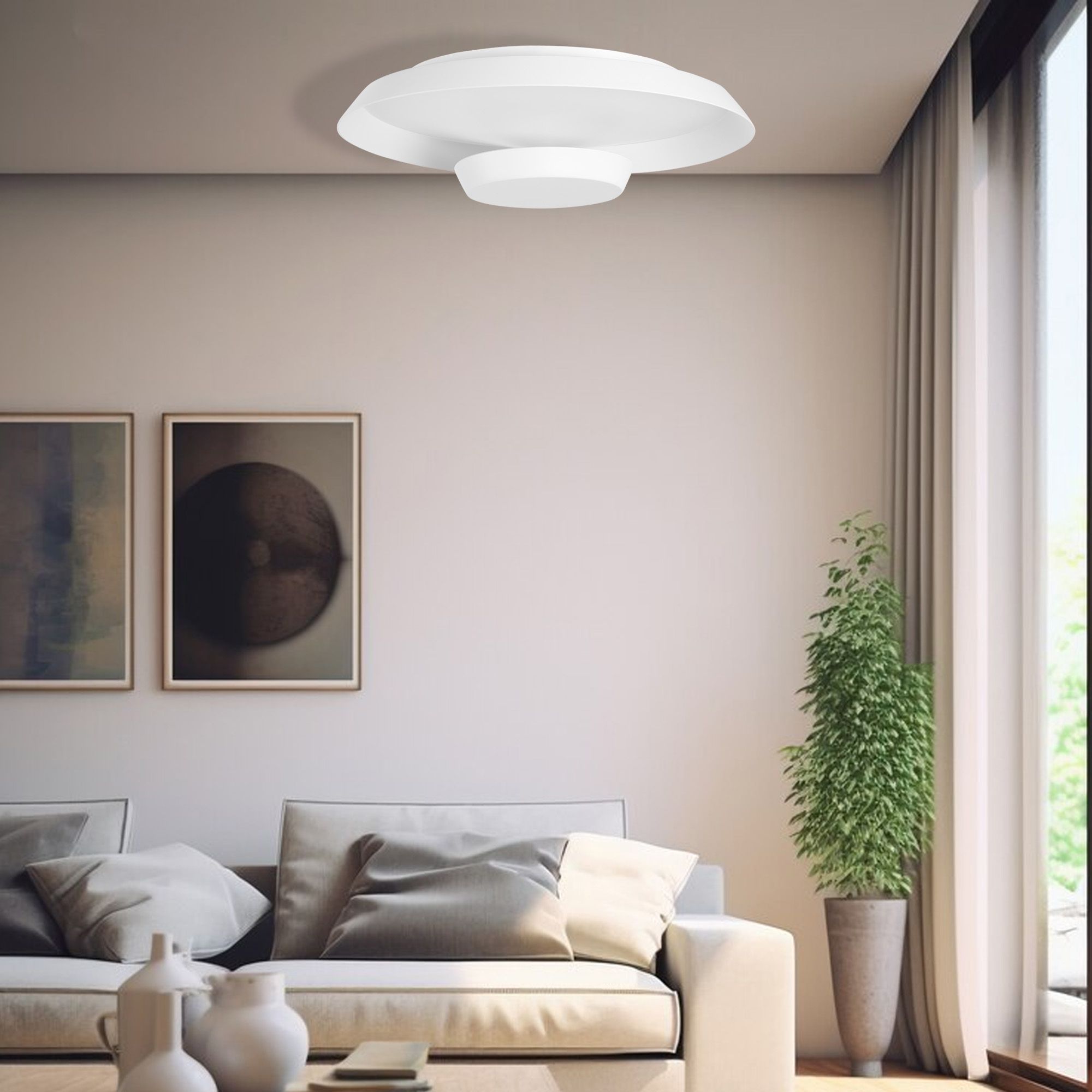 TOOLIGHT hängande taklampa LED APP1459 40CM Vit 40x40x40cm